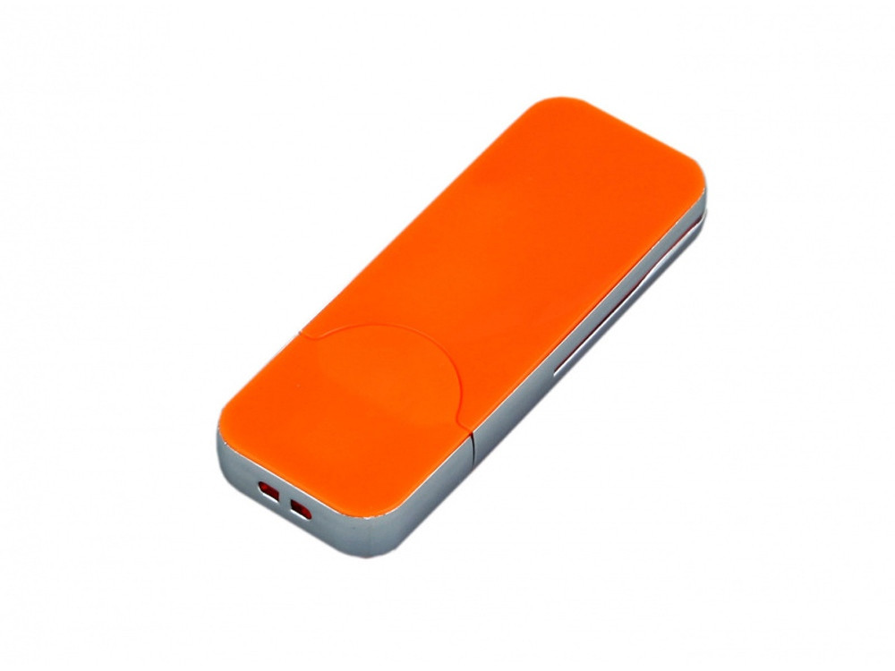 USB-флешка на 4 Гб в стиле I-phone, прямоугольнй формы, оранжевый - фото 1 - id-p110977676