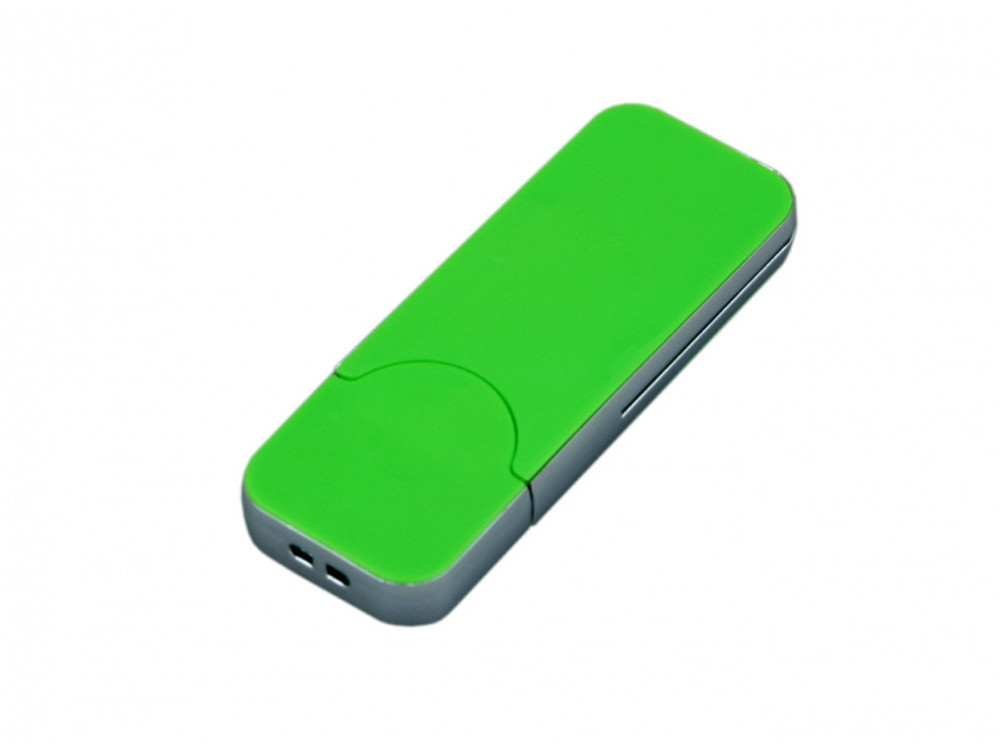 USB-флешка на 4 Гб в стиле I-phone, прямоугольнй формы, зеленый - фото 1 - id-p110977678