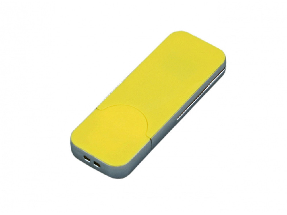 USB-флешка на 4 Гб в стиле I-phone, прямоугольнй формы, желтый - фото 1 - id-p110977679