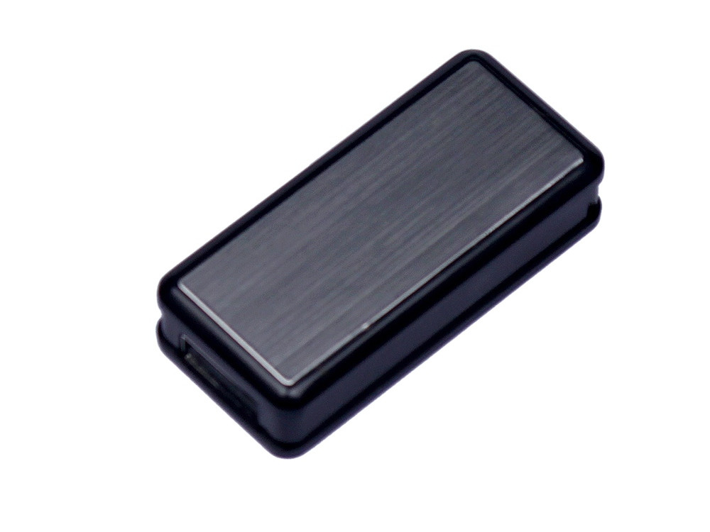USB-флешка промо на 4 Гб прямоугольной формы, выдвижной механизм, черный - фото 2 - id-p110977692