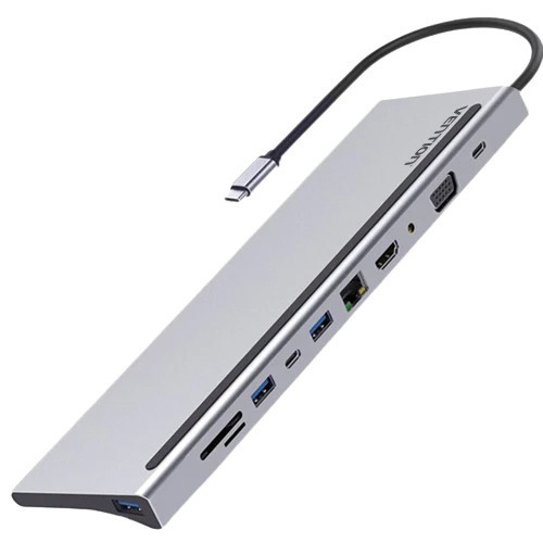 Vention USB Type-C 11 в 1 док-станция (THTHC) - фото 1 - id-p110965939