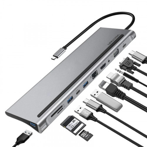 Vention USB Type-C 11 в 1 док-станция (THTHC) - фото 2 - id-p110965939