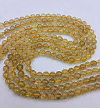 Кварц рутиловый — Волосы Венеры, золотой, 8мм, фото 2