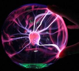 Плазменный шар с молниями (ночник) Plasma Light Magic Flash Ball, 20 см