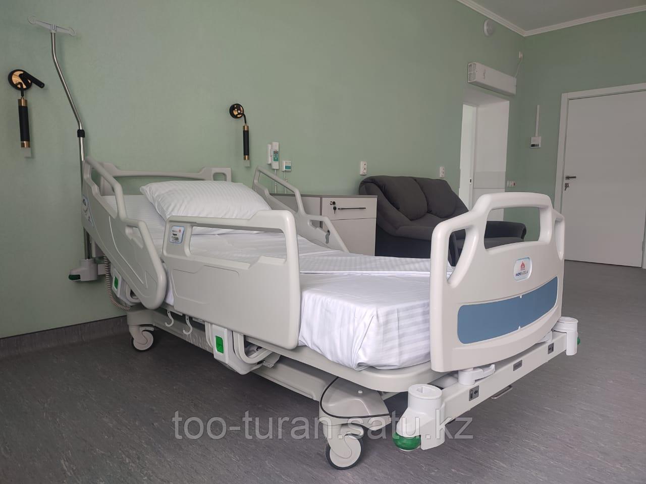 Медицинская многофункциональная кровать с 2 электромоторами, четырехсекционная. - фото 8 - id-p69691425
