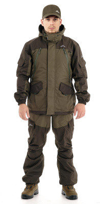 Демисезонный костюм для охоты Novatex СКАТ ОСЕНЬ 2021 (-15°C) (ткань таслан/хаки), размер 44-46, фото 2