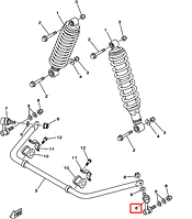 Тяга стабилизатора с наконечниками левая Yamaha Grizzly \ Kodiak \ Viking 16B2385L10