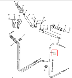 Трос сцепления Yamaha Y R6 2C02633500