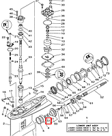 Игольчатый подшипник шестерни Yamaha Y 150-225 93315425V3