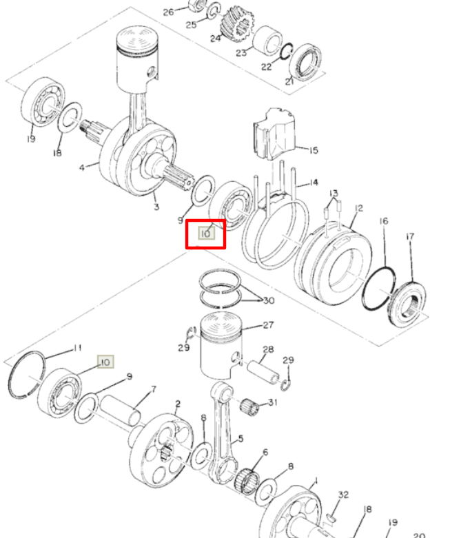 Подшипник Yamaha 9330620529