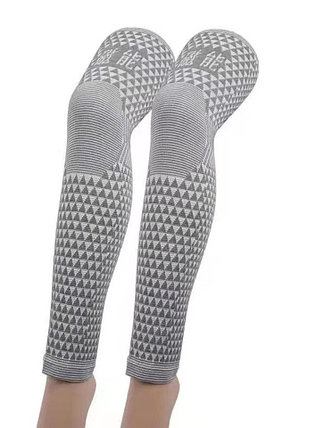 Турмалиновые наколенники-гетры турмалиновые (длинные), эластичные серые, фото 1