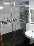 Раздвижная стеклянная душевая,Одна дверь. Стекло безопасное 8мм, фото 9