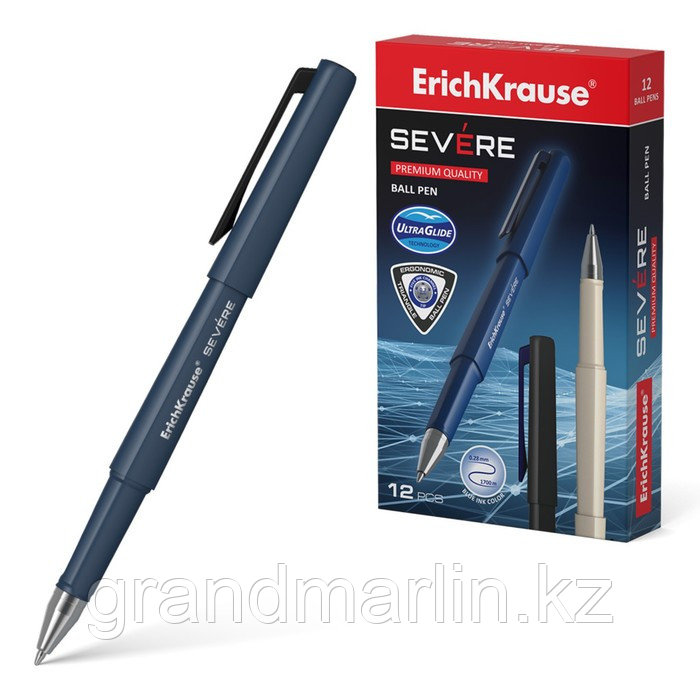 Ручка шариковая ErichKrause Severe Stick Classic 0.7, Super Glide Technology, цвет чернил синий (в к - фото 1 - id-p110698141