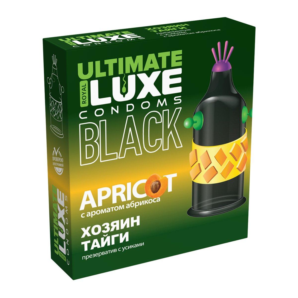 Презерватив LUXE BLACK ULTIMATE "ХОЗЯИН ТАЙГИ" (с ароматом абрикоса), 1 штука