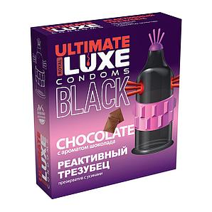 Презерватив LUXE BLACK ULTIMATE "РЕАКТИВНЫЙ ТРЕЗУБЕЦ" (с ароматом шоколада), 1 штука