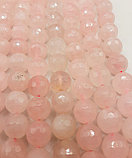Розовый кварц, мелкограненый, 12мм, фото 3