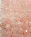 Розовый кварц, мелкограненый, 12мм, фото 2