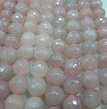 Розовый кварц мадагаскарский, мелкограненый, 12мм, фото 5