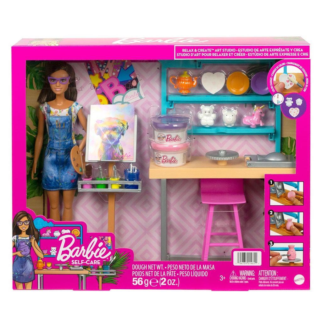 Barbie 11.7 HCM85 BRB. Игровой набор . Художественная студия с куклой