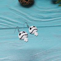 Сережки на Halloween  Скелеты