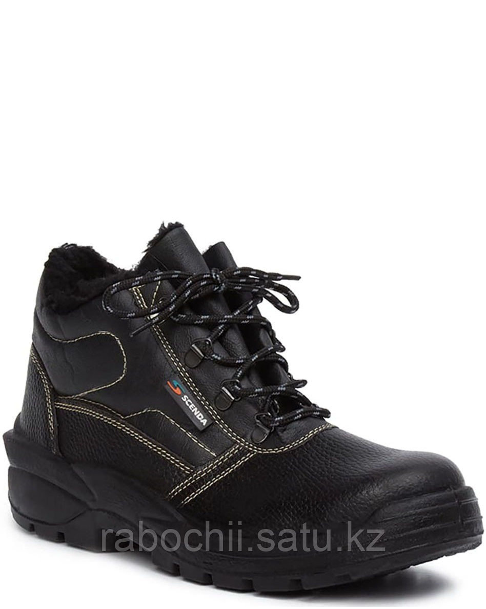Ботинки кожаные (утепленные) СТИКС ПУ с металлическим подноском - фото 1 - id-p110995944