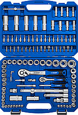 Универсальный набор инструмента ЗУБР А-110, 110 предметов (1/2″ + 1/4″), фото 2