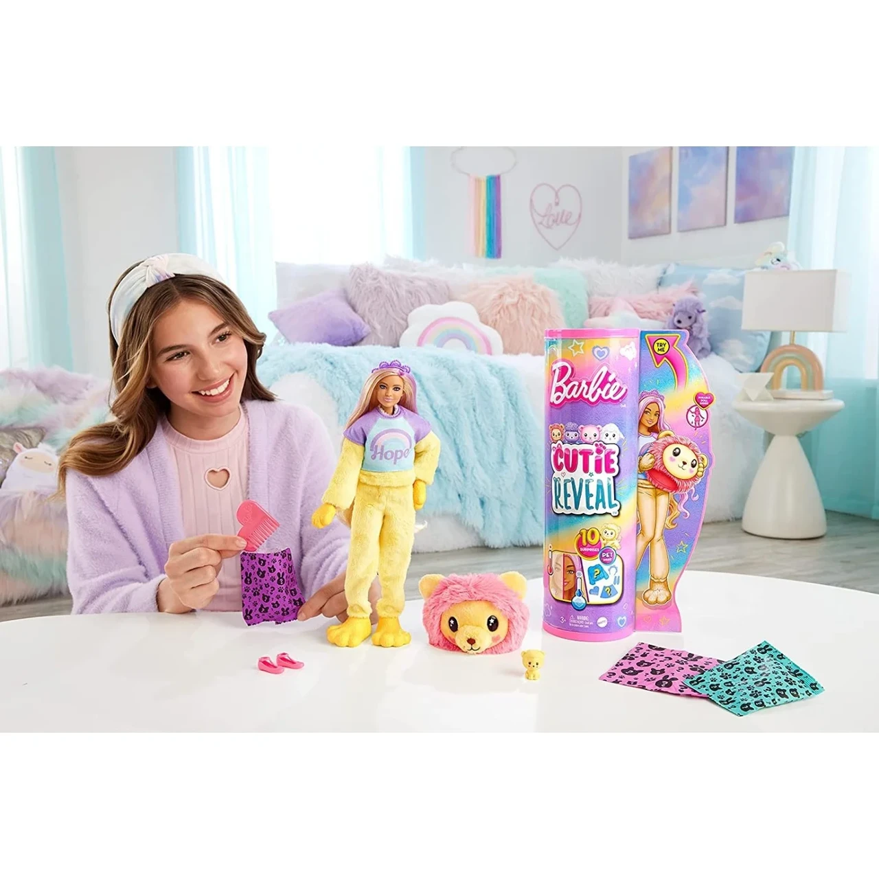 Barbie КУКЛА-СЮРПРИЗ BARBIE CUTIE REVEAL КУКЛА ЛЕВ