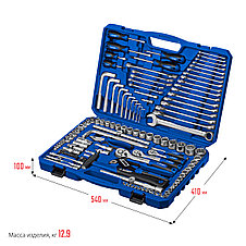 Универсальный набор инструмента ЗУБР Профессионал, Универсал-142, 142 предмета (1/2″+ 3/8″+ 1/4″), фото 3