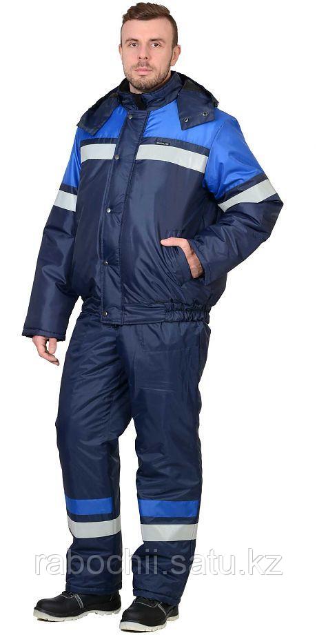 Костюм Орбита (утепленный) куртка/полукомбинезон синий/васильковый - фото 1 - id-p111003482