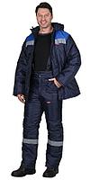 Костюм  Рост-Норд (утепленный) куртка/брюки  темно-синий/васильковый