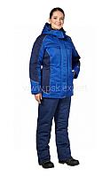 Костюм Страйк (утепленный женский) куртка/брюки васильковый/темно-синий