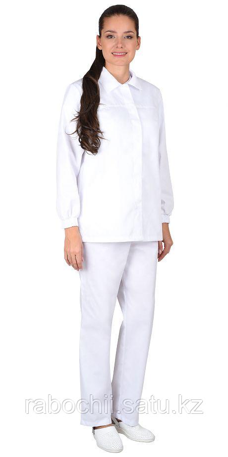 Костюм Валенсия (женский) куртка/брюки белый - фото 1 - id-p111003750