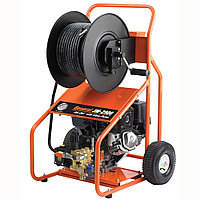 Водоструйный аппарат JM-2900-B, Honda 13 л.с., 207бар, 15,4 л/мин для труб диаметром до 200мм и очистки