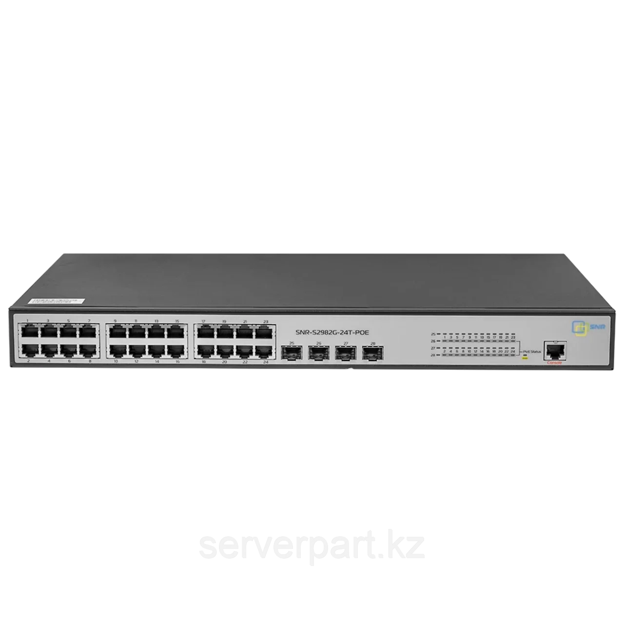 Управляемый POE коммутатор уровня 2 SNR-S2982G-24T-POE, 24 порта 10/100/1000Base-T с поддержкой POE - фото 1 - id-p111005788