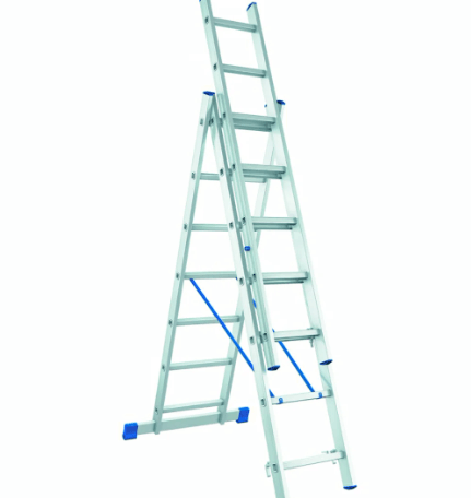 Лестница алюминиевая трехсекционная 3х10 оптом - фото 1 - id-p72247849
