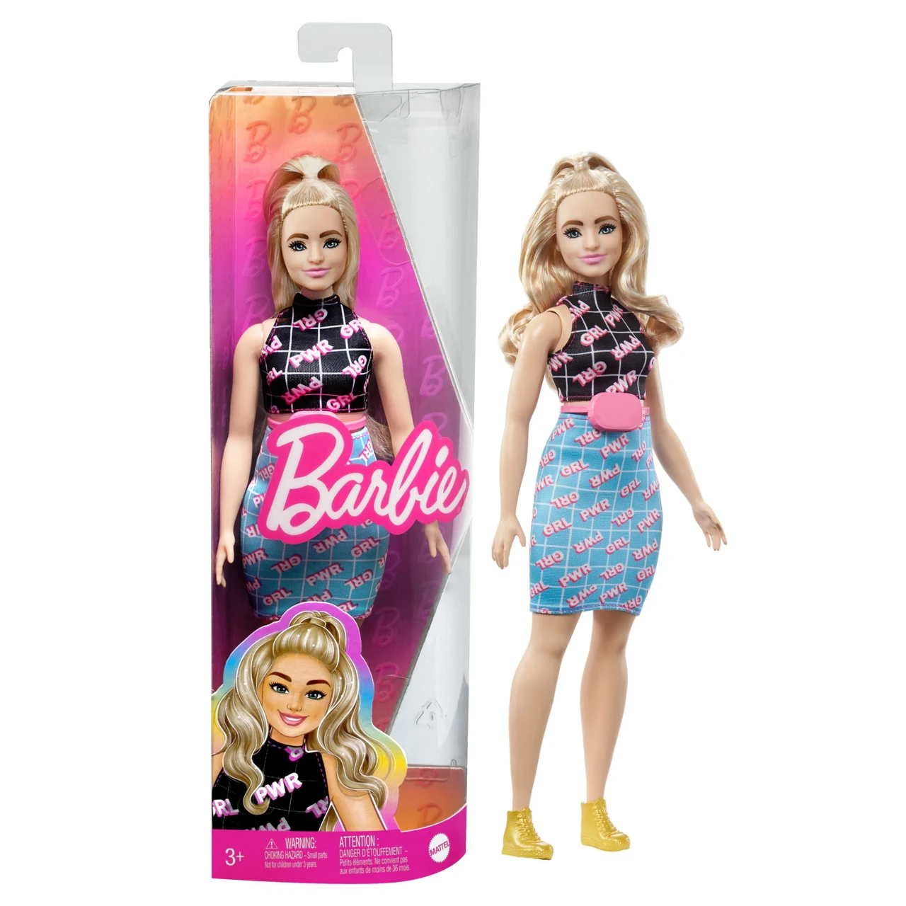 BARBIE МОДНИЦА С ПЫШНЫМИ ФОРМАМИ И ВОЛНИСТЫМИ ВОЛОСАМИ