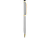 Ручка шариковая Голд Сойер со стилусом, серебристый, фото 3