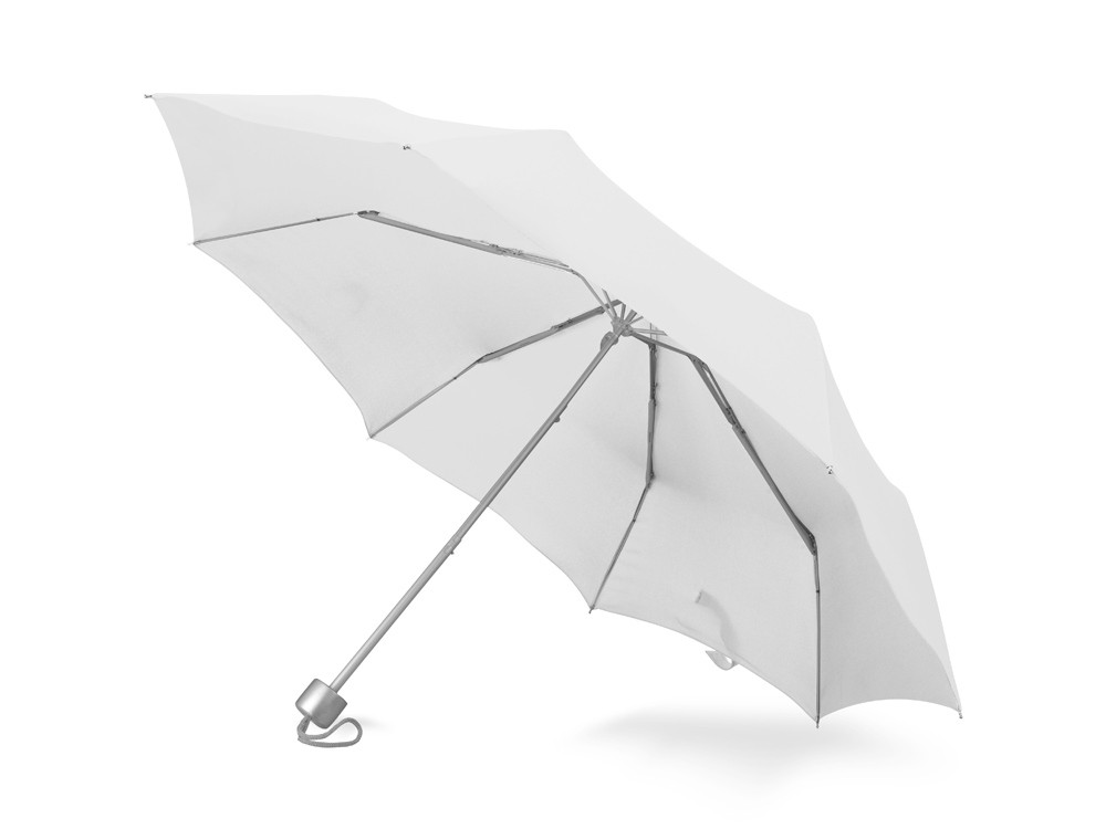 Зонт складной Tempe, механический, 3 сложения, с чехлом, белый - фото 1 - id-p111012762