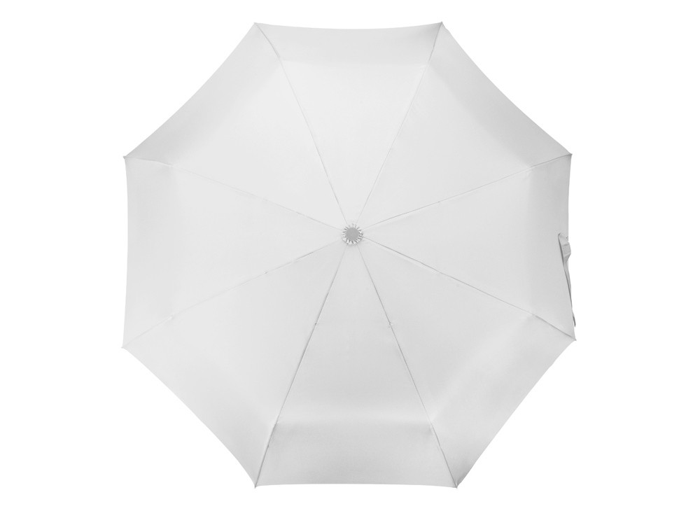 Зонт складной Tempe, механический, 3 сложения, с чехлом, белый - фото 6 - id-p111012762