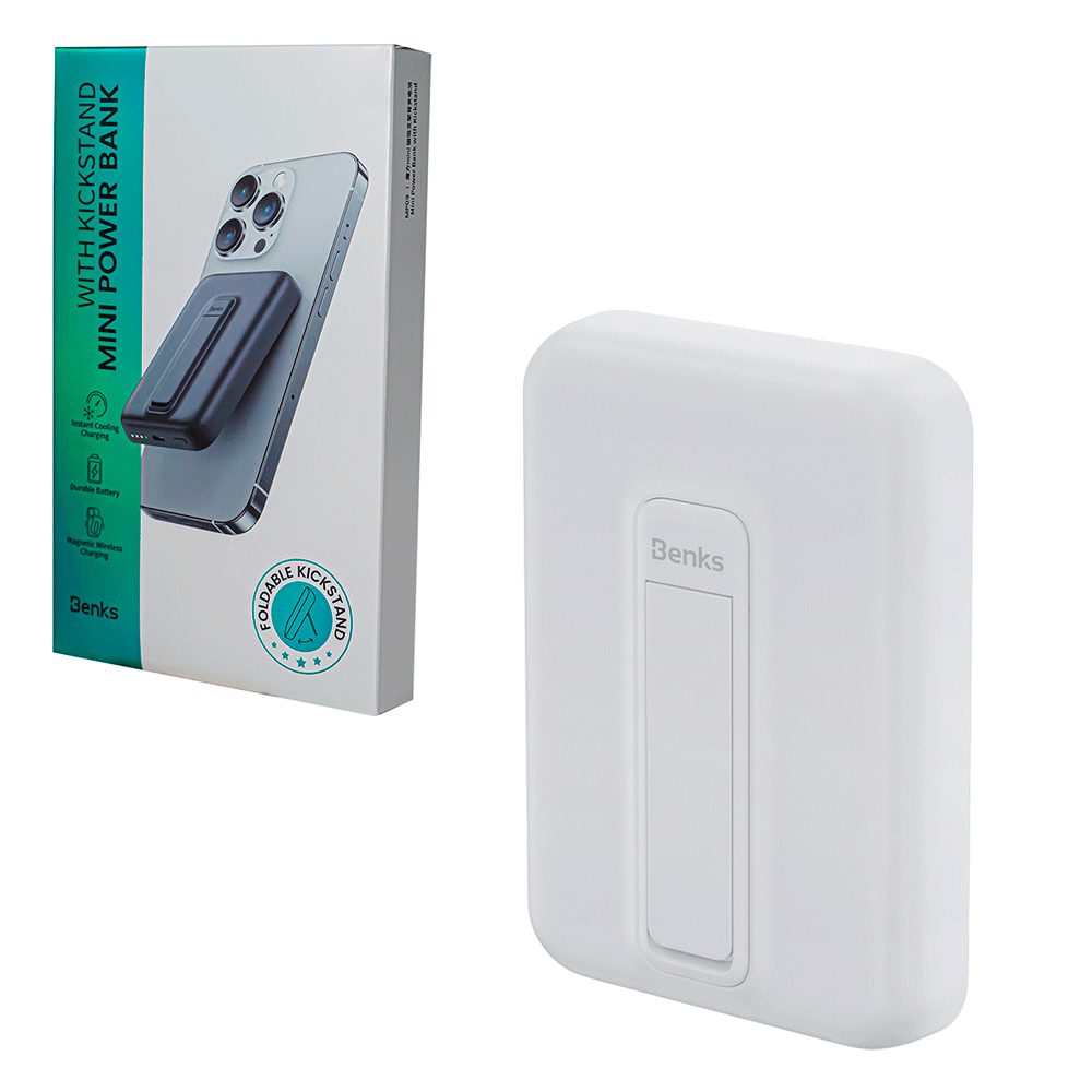 Power bank Apple MagSafe Battery Pack, Benks MP09, 6000 mAh, White