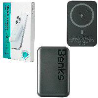 Power bank Apple MagSafe Battery Pack, Benks MP10, 6000 mAh, Black
