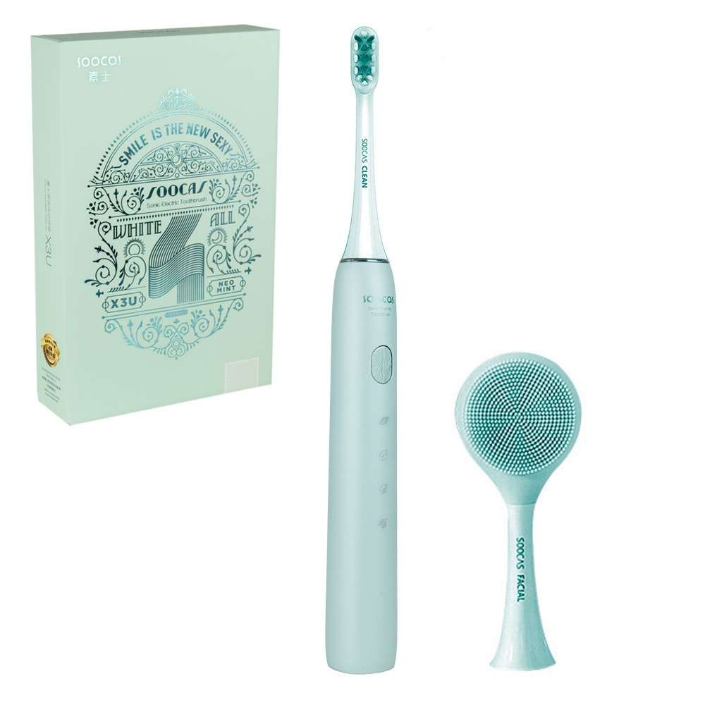 Электрическая зубная щётка Xiaomi Soocas X3U Sonic Electric Toothbrush, Mint - фото 1 - id-p111014051
