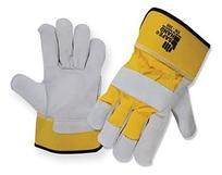 Перчатки комбинированные спилковые рабочие.