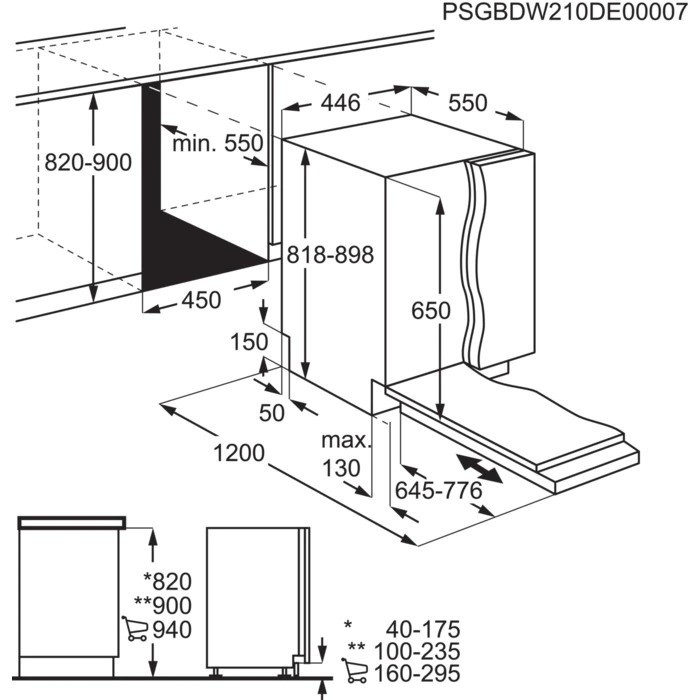 Встраиваемая посудомоечная машина Electrolux EEA 22100 L - фото 4 - id-p111015426