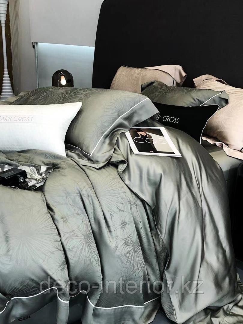 Комплект постельного белья двуспальный из тенселя с геометрическим принтом - фото 7 - id-p111017751