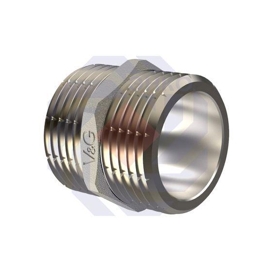 Переходник (ниппель) V&G VALOGIN НР/НР 3/4"⨯3/4"
