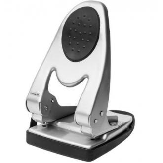 Дырокол Attache 6760, до 60 л., серебристый, с линейкой, фото 1