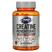 Creatine Monohydrate 750 mg, 120 veg.caps, NOW