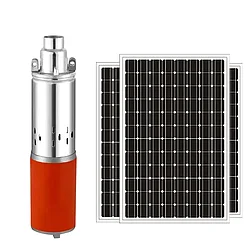 Насос скважинный на солнечной батарее 3BDS2.0-50-D12-250, 50м, 2 м3/ч, 12В