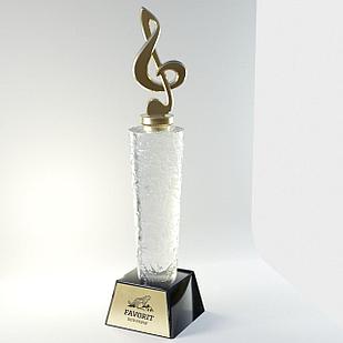 Наградная статуэтка " Скрипичный ключ "